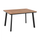 Tavolinë alumini me polywood 120×80×72 cm (HM5562.02), gri