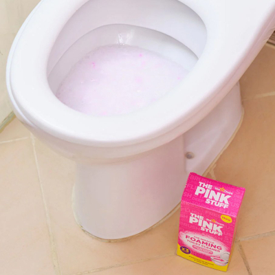 Pastrues WC The Pink Stuff Miracle Foaming Toilet Cleaner, 3x100g, aromë rabarbari, rozë