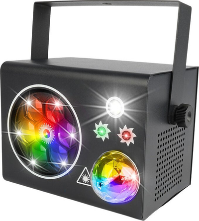 Efekt drite LED Light4Me Party Box V2, DMX 14 kanale, me lazer, i zi