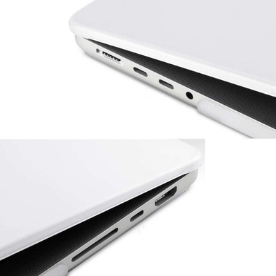 Kapak mbrojtës Alogy Hard Case për MacBook Pro 16 2021 A2485, polikarbonat, i bardhë