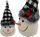 Figurinë dekorative Saska Christmas Snowman, 20cm, dizajn dimëror, shumëngjyrësh