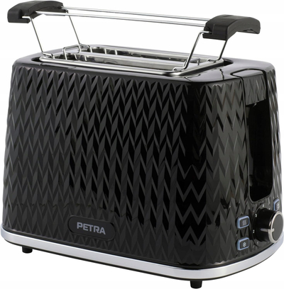 Toster Petra PT3860BLKVDEEU10 Chevron, 2 feta, 7 nivele pjekjeje, i zi