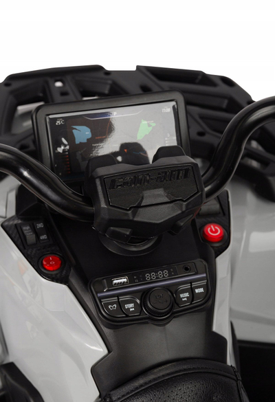 Veture elektrike për fëmijë CAN-AM Outlander, 2 vende, motor 4x elektrik, gri