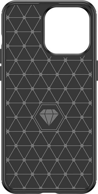 Mbulesë telefoni Reinforced, iPhone 15 Pro, karbon TPU, blu