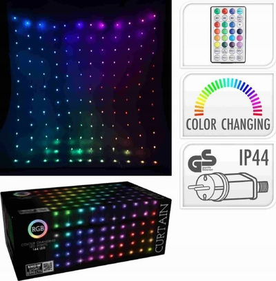Garlandë LED dekorative, 240 LED, RGB, 600 x 60 cm