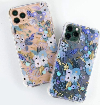 Kapak telefoni Rifle Paper Co Garden Party Blue për iPhone 13 Pro, transparent, i fortë ndaj rënieve, blu