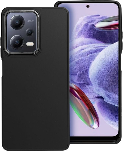 Futrollë kornizë për Xiaomi Redmi Note 12 Pro Plus 5G, silikon, mbrojtje kamerë, e zezë