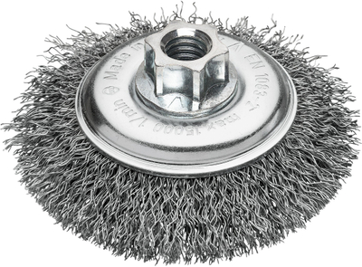 Furçë teli këndi Milwaukee 4932501748, 100x10mm, M14, çelik 0.35mm