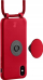Mbrojtëse telefoni Just Elegance PopGrip për Apple iPhone X/Xs, TPU, me shirit varëse, e kuqe