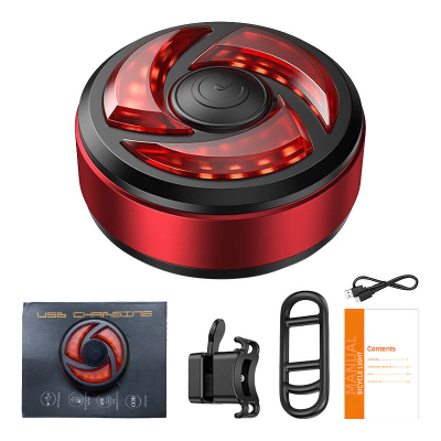 Dritë e pasme biçiklete Superfire BTL02, USB, 330mAh, e kuqe