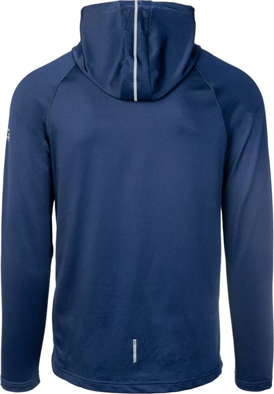 Bluzë sportive me kapuç IQ Lanse M për burra, me mëngë të gjata, blu