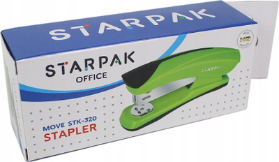 Kapshtare letre STARPAK 519787, 20 fletë, kapëse 24/6 26/6, jeshile