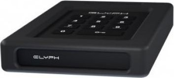 Надворешен SSD диск Glyph SecureDrive Plus со тастатура, 4TB, USB 3.2, црн