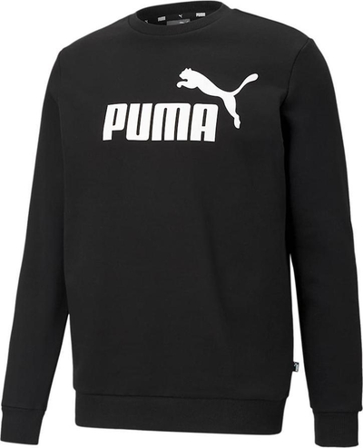 Спортска блуза Puma No1 Crew за мажи, со лого, црна