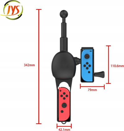 Shtizë peshkimi JYS për Nintendo Switch NS192, e kaltër/kuqe