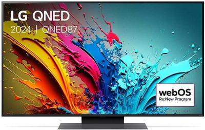 TV LG QNED87, 55\", 4K UHD Smart, Alpha8, i zi