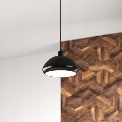 Llambë varëse Sollux Savio, D27.5cm, çelik, e zezë
