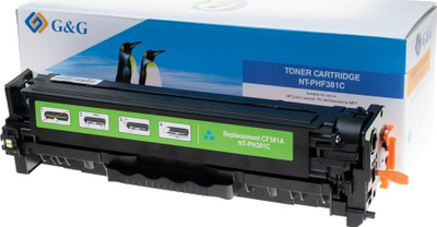 Toneri G&amp;G NT-PHF381C, që shkon me HP CF381A 312A, 2700 faqe, cian