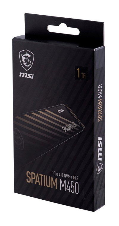 SSD MSI Spatium M450, NVMe M.2, 1TB, PCIe 4.0
