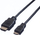 Kabllo HDMI Value High Speed, A në C, 2 m, i zi