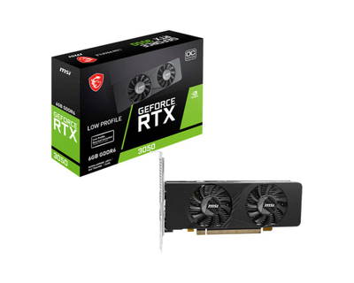 Kartë grafike MSI GeForce RTX 3050 LP E 6G OC, 6GB GDDR6, NVIDIA