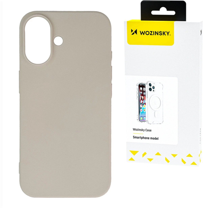 Mbështjellës telefoni Wozinsky Silicone Case për Samsung Galaxy S24 FE, silikon, bezhë