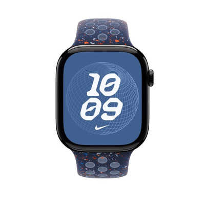 Apple Watch 46mm Band, Blue Ribbon Nike Sport Band, S/M