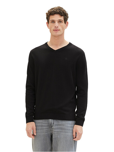 Duks për meshkuj Tom Tailor Regular Fit, i zi