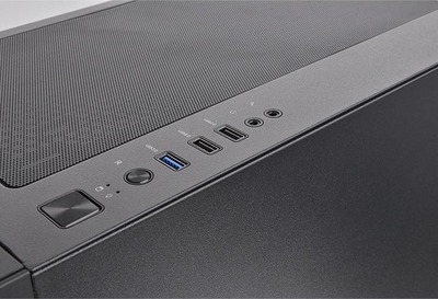 Kase kompjutri Thermaltake H330 TG, xham i temperum, ATX, e zezë