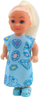 Set kukulle mini LeanToys, me aksesorë ëmbëlsirash, fustan blu