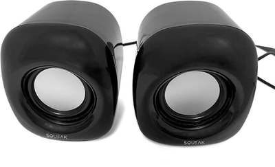 Kutubafonë kompjuteri Squeak Powerwave SQ1003, stereo, AUX USB, të zinj