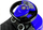 Makine ride on me doreze Leantoys 614W, me tinguj, per femije, blu