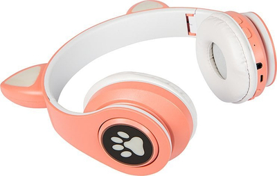 Kufje pa tela 32-821, Bluetooth 5.0, LED, rozë