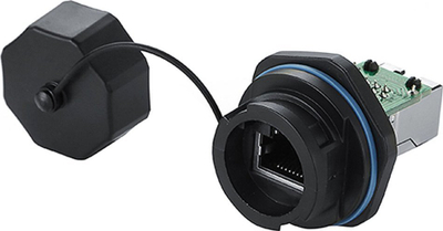 Konektor rrjeti Alcasa IC06 R102 RJ45, plastik, i zi