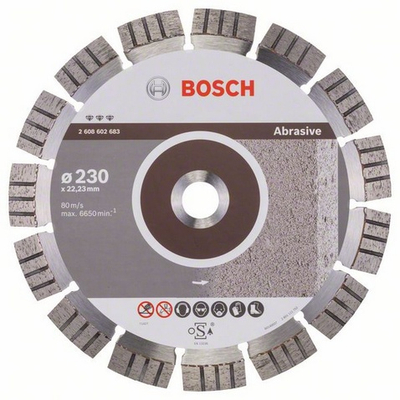 Disk diamant Bosch 2608602683, 230mm, 22.23mm, gri