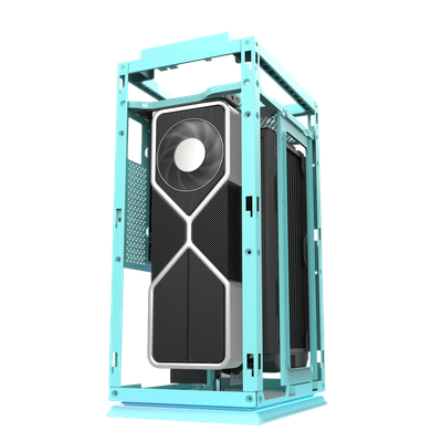 Kasë Darkflash DLH21, ITX Tower, e kaltër