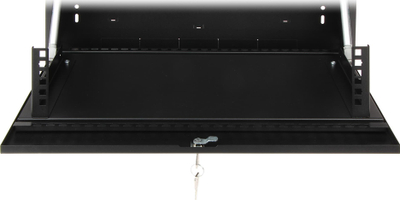 Rregall vertikal Skria Skria StalFlex, 19", 2U 130 mm, i zi