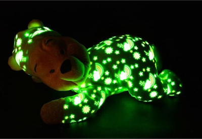 Lodër pelushi Disney Winnie që ndriçon natën, 30cm, shumëngjyrëshe
