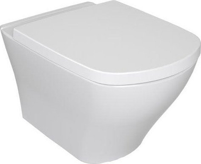 WC i varur Ravak Classic RimOff Set 2in1, me kapak, e bardhë