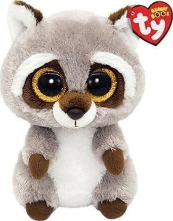 Lodër pelushi TY Toys Beanie Boos Oakie 2008070, rakun, 15 cm, gri