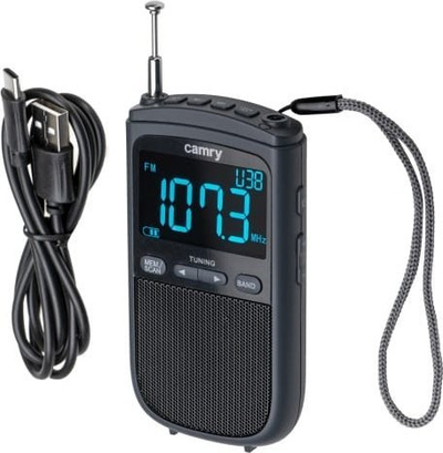 Radio portative Camry CR 1905, AM/FM, funksion alarmi, e zezë