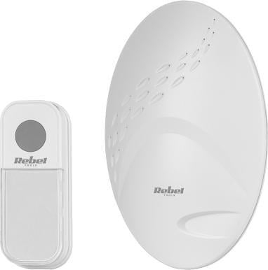 Zile dere me valë Rebel Wireless, rreze 80m, me bateri, e bardhë