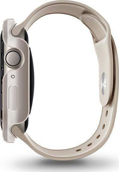Mbrojtëse Uniq Valencia për Apple Watch 41mm, seri 4 5 6 7 8 SE, starlight