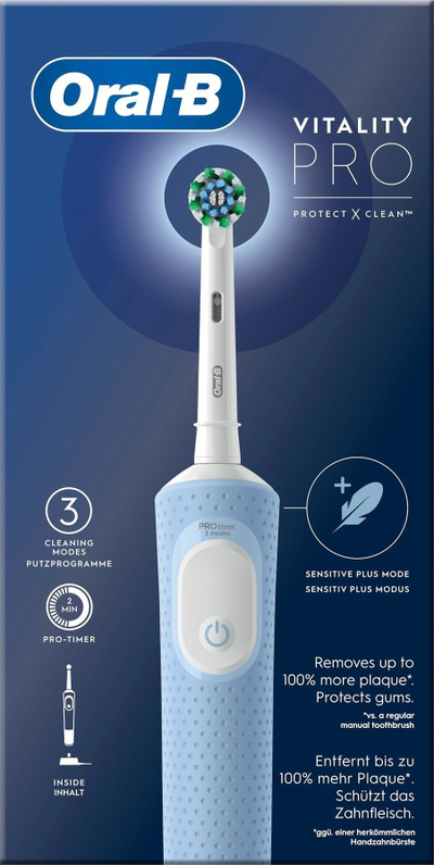 Furçë dhëmbësh elektrike Oral-B Vitality Pro D103, 3 mënyra larjeje, blu