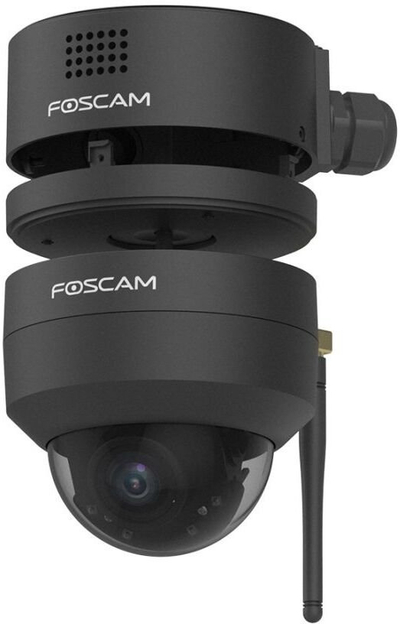 Kuti lidhëse kamerash Foscam D4Z, për jashtë, e papërshkueshme nga uji, e zezë