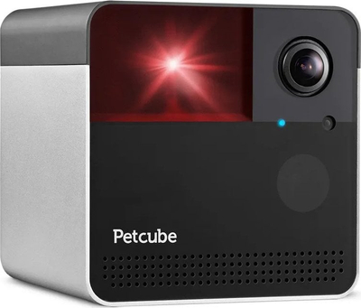 Kamerë e mençur për kafshë Petcube Play 2, video live, lodër lazer, e bardhë