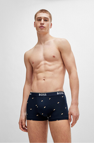 Set mbathje për meshkuj Hugo Boss, 3 palë, të kaltra