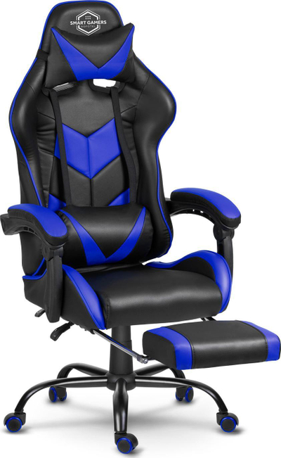 Karrige gaming Sofotel Cerber 2461, rrotulluese, me mbështetëse këmbësh, e zezë