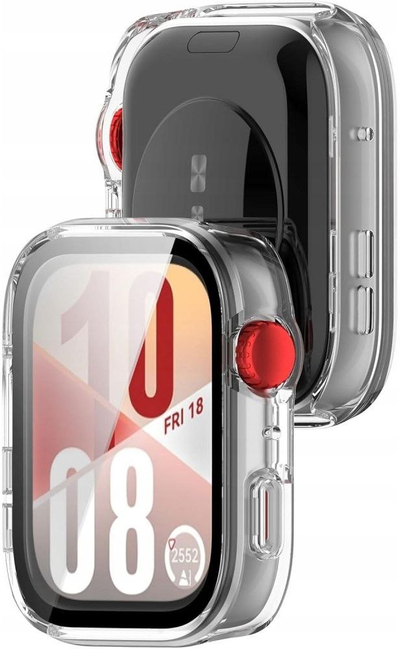 Mbulesë mbrojtëse Tech-Protect Defense për Huawei Watch Fit 4, xham i integruar, transparente