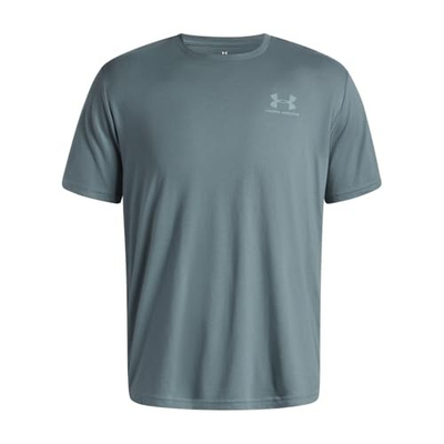 Bluzë sportive Under Armour Sportstyle për burra, pambuk, për stërvitje, ngjyrë ulliri, L